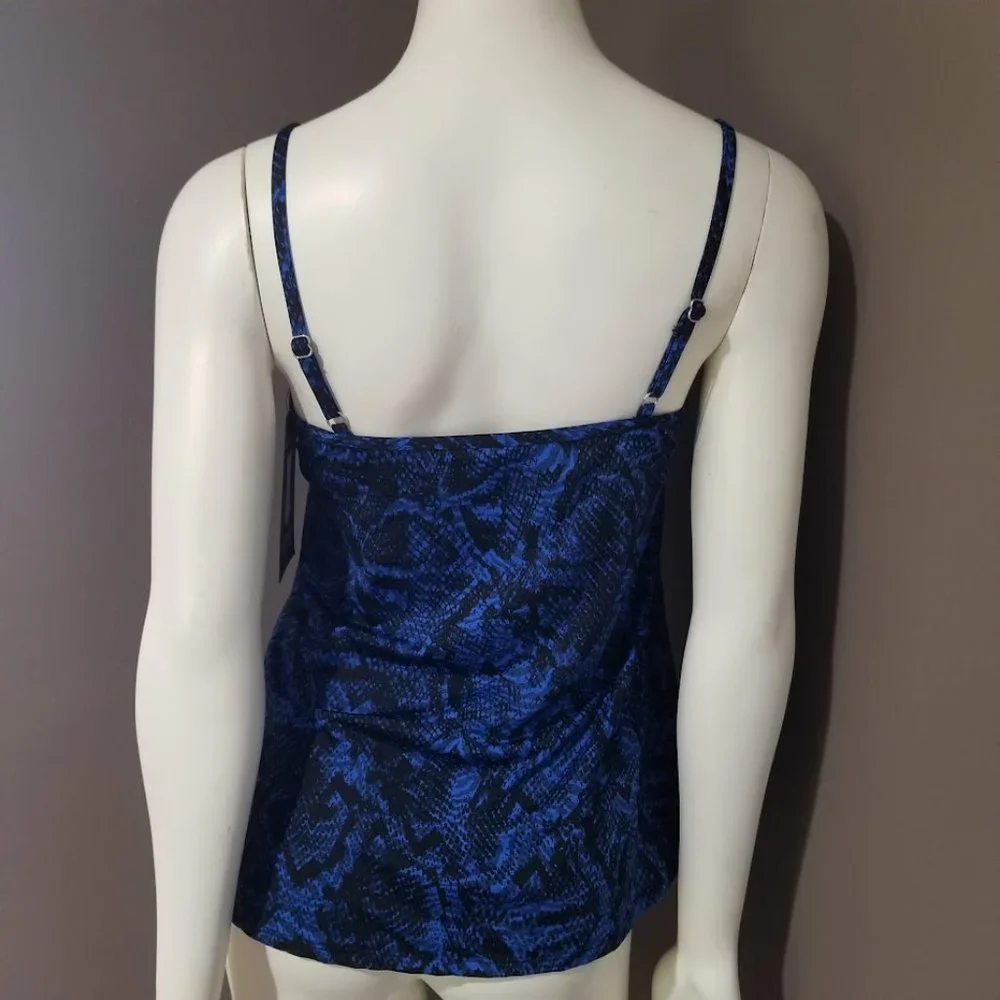 Miraclesuit Jubilee Printed Tankini Swim Top Size 8 - Picture 4 of 11